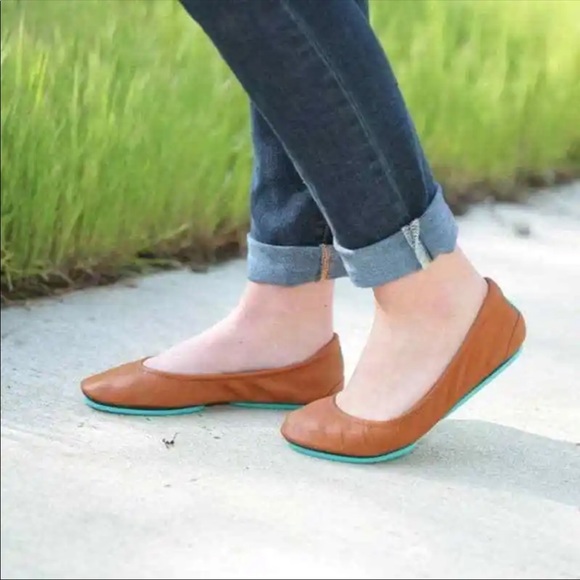 Tieks Shoes - Tieks By Gavrieli Foldable Leather Ballet Travel Flats Shoes / Chestnut Size 8